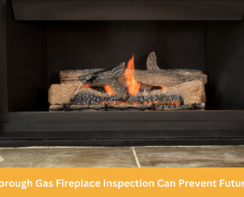 Gas fireplace inspection by Sixpenny Chimney Sweep ensures safety and efficiency.