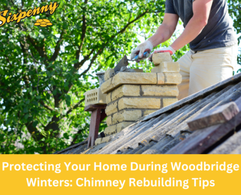 Chimney rebuilding service by Sixpenny Chimney Sweep in Woodbridge, VA, restoring safety and efficiency for winter.