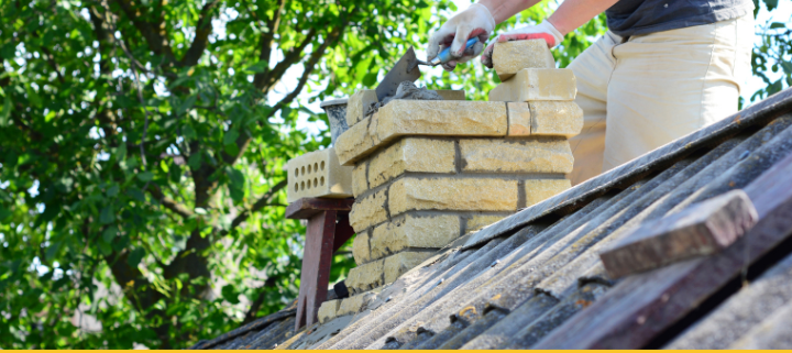 Chimney rebuilding service by Sixpenny Chimney Sweep in Woodbridge, VA, restoring safety and efficiency for winter.